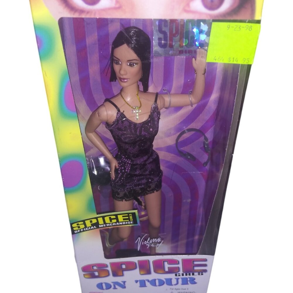 Spice Girls on Tour Posh Spice Fashion Doll Victoria Adams Galoob Toys 1998 NOS
